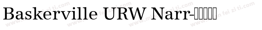 Baskerville URW Narr字体转换